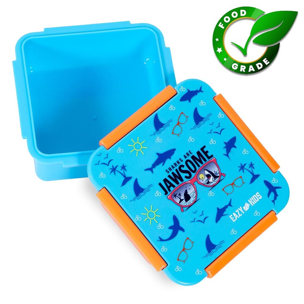 Eazy Kids - Lunch Box Set - Jawsome Blue