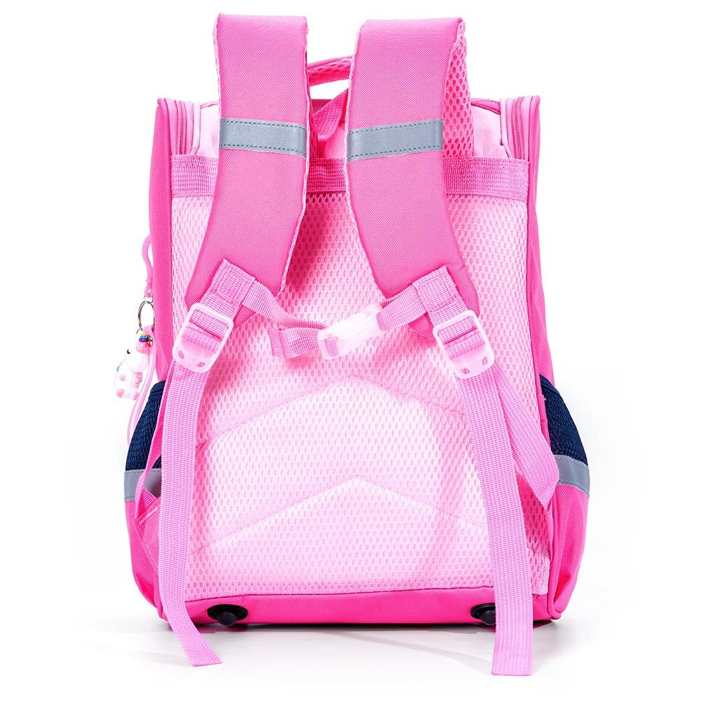 Eazy Kids - Unicorn School Bag With Trolley - Princess Pink