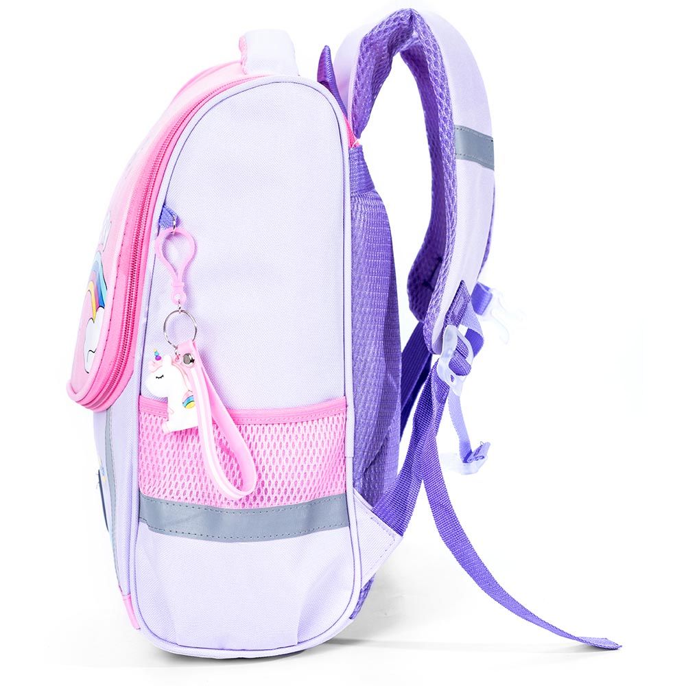 Eazy Kids - Unicorn School Bag With Trolley - Purple