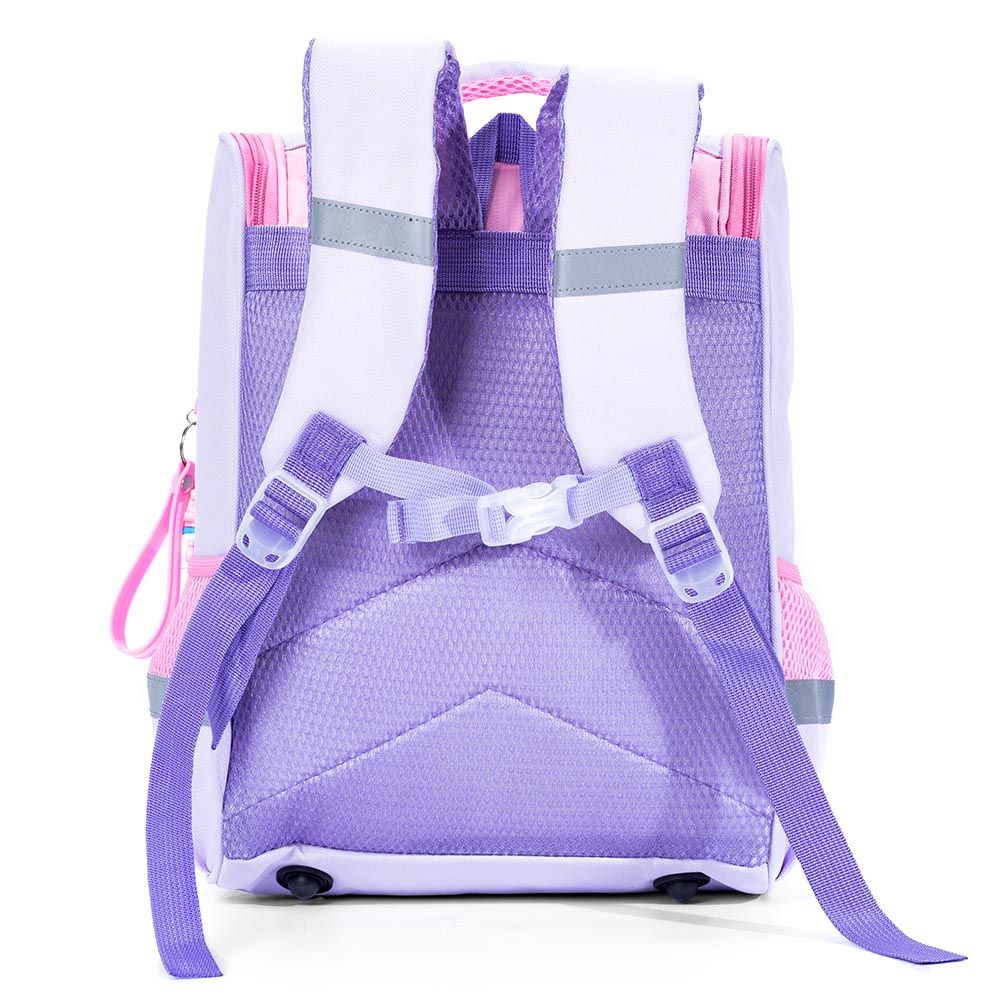 Eazy Kids - Unicorn School Bag With Trolley - Purple