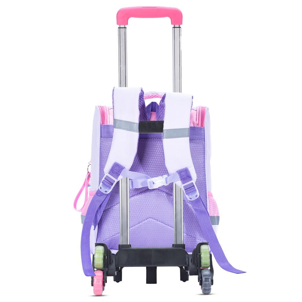 Eazy Kids - Unicorn School Bag With Trolley - Purple