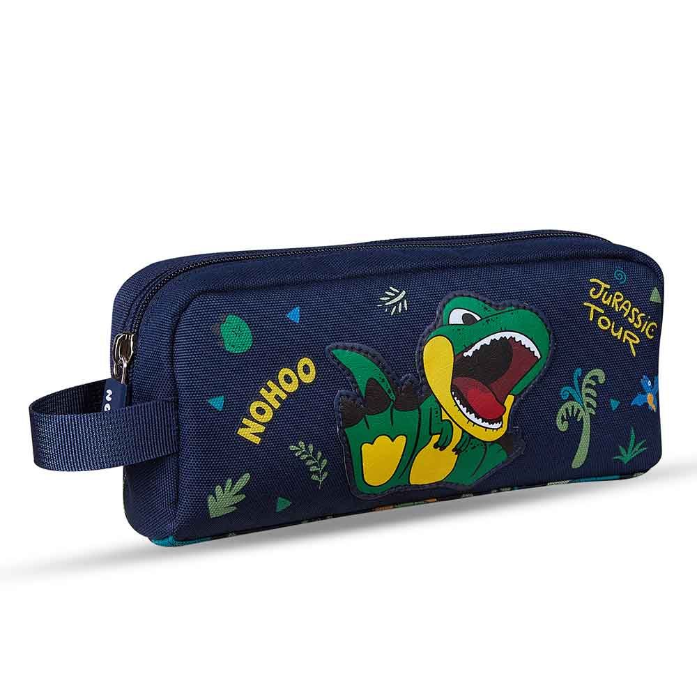 Nohoo - Dino Backpack With Lunch Bag And Pencil Case - Green - 3pcs - 16.15-Inch