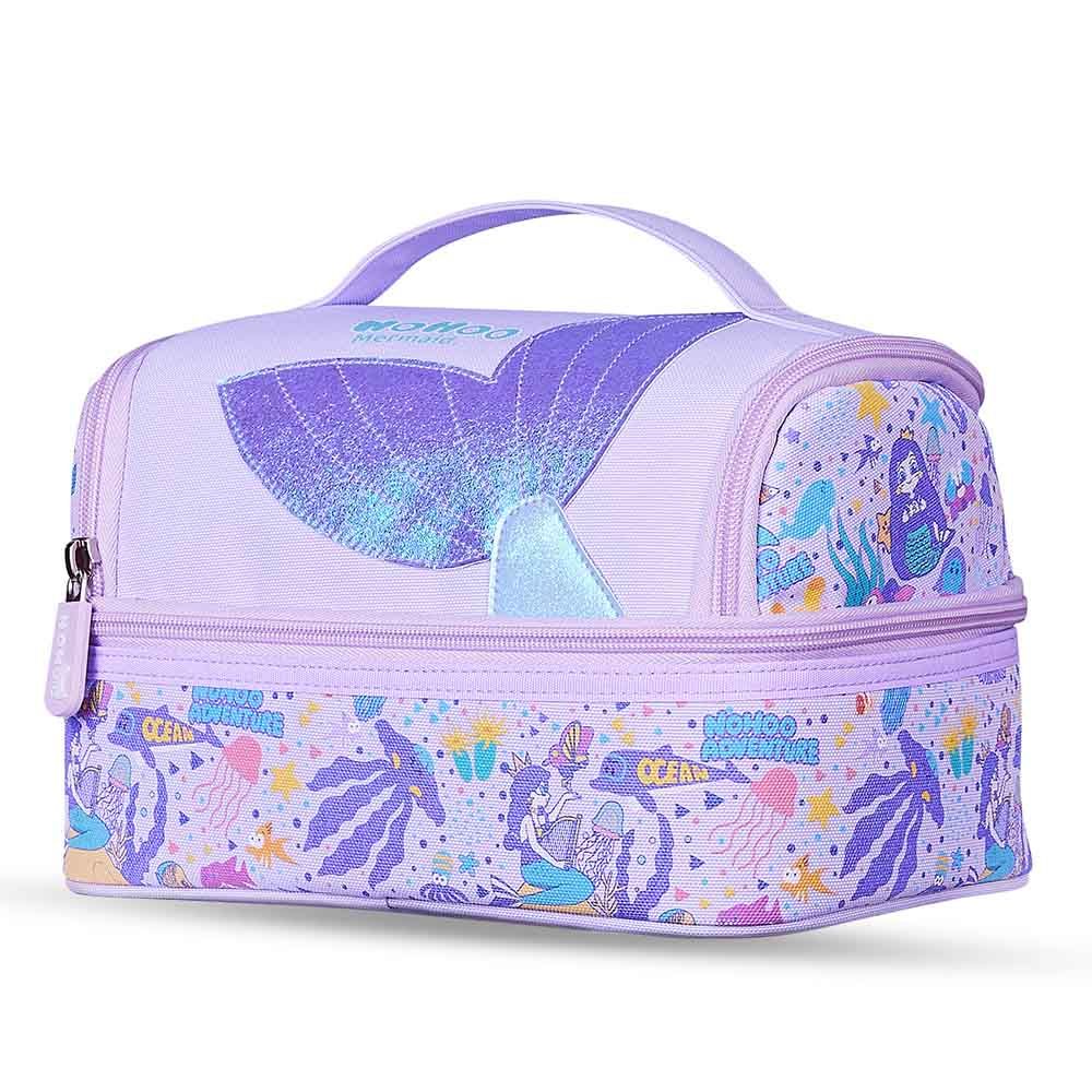 Nohoo - Mermaid School Backpack With Lunch Bag - Purple - 16-inch