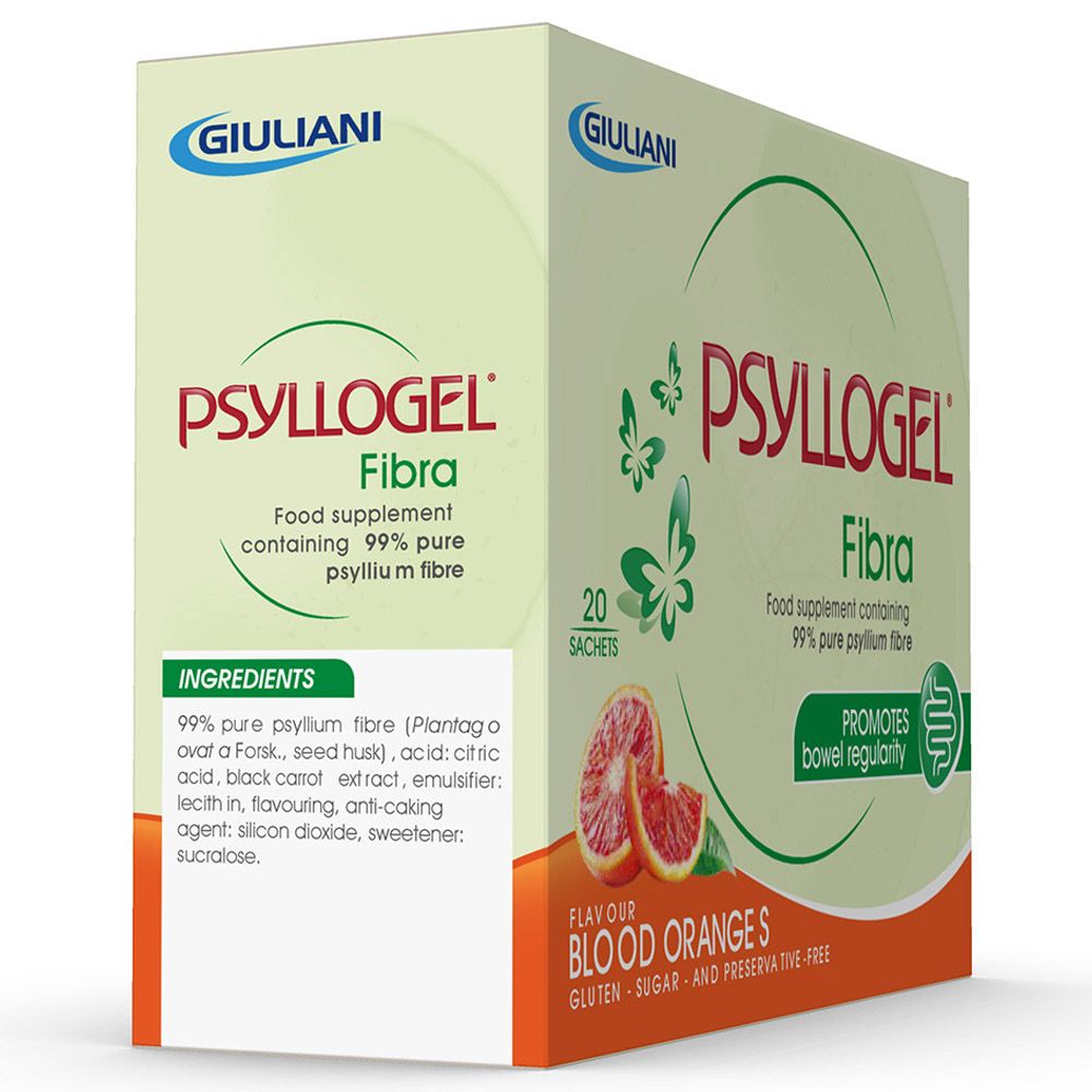 Psyllogel - Fibra Food Supplement - Blood Oranges - 20's