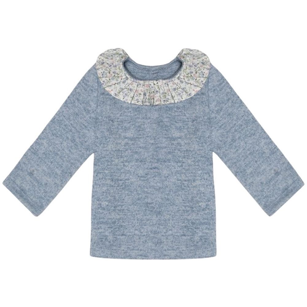 Jules & Juliette - Carine Long Sleeves T-Shirt - Blue