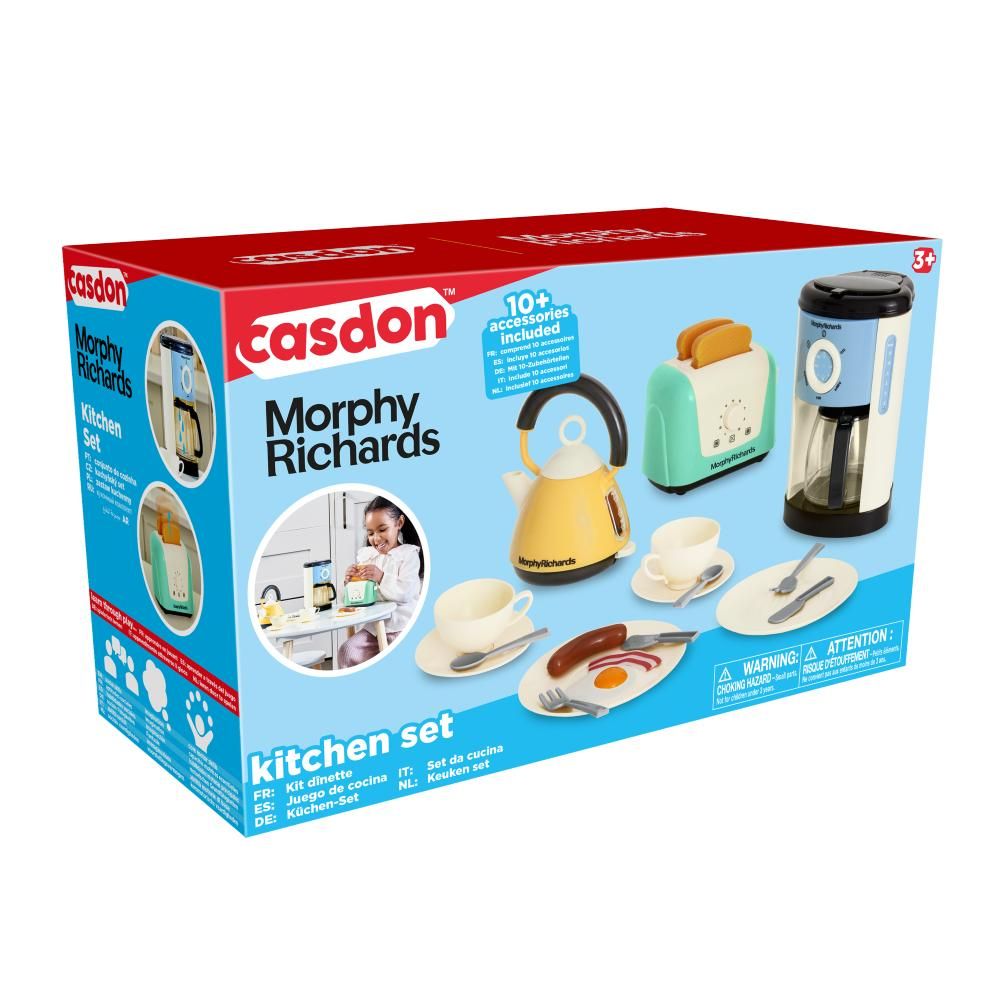 Casdon - Morphy Richards Kitchen Set: Toaster, Kettle, And Food