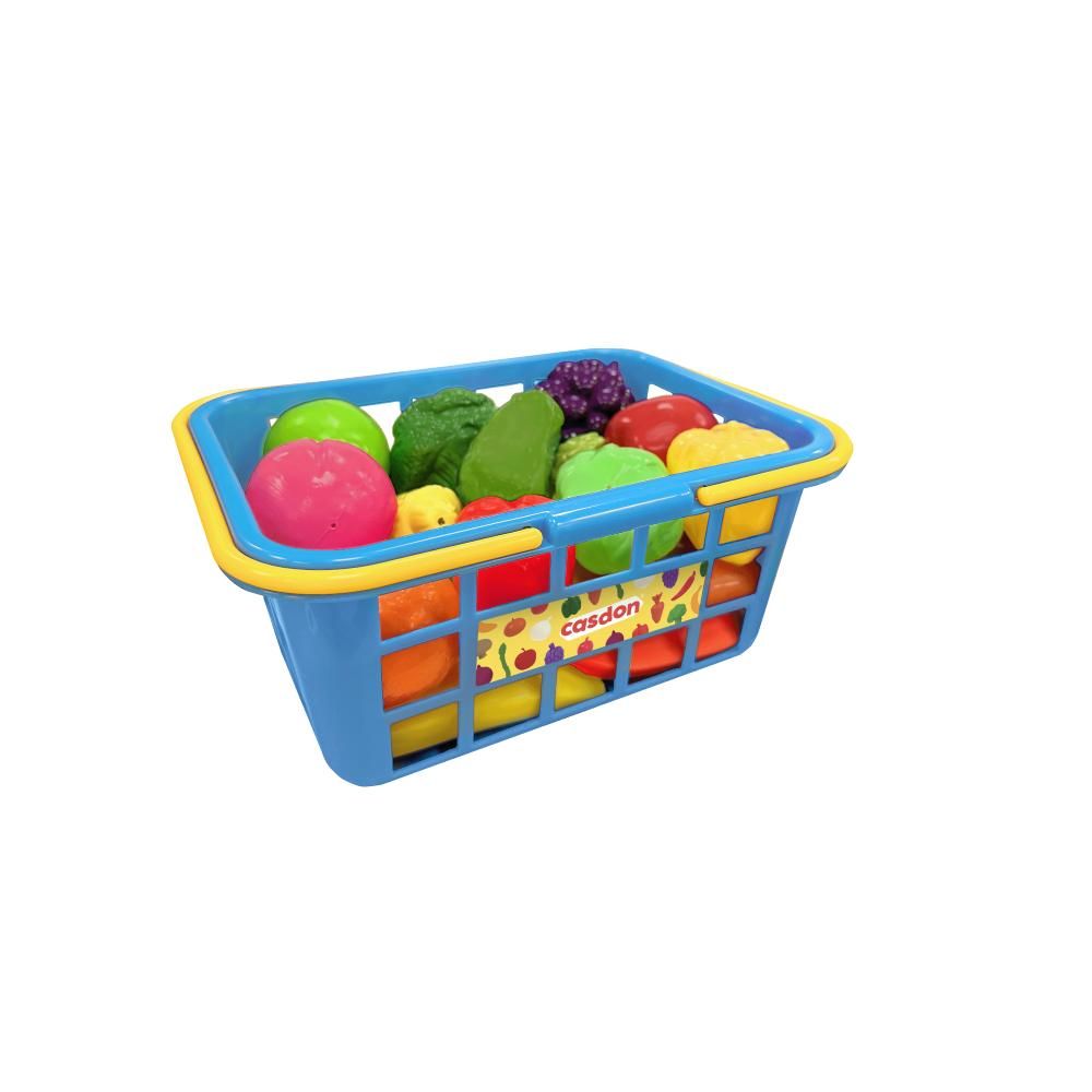 Casdon - Fruit & Veg Basket: Play Shop Set