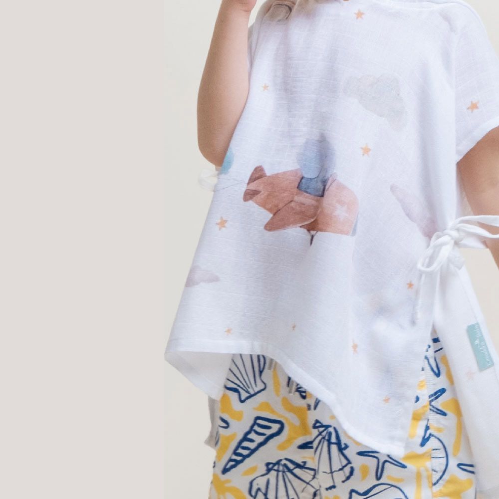 Casadora Baby - Muslin Poncho - Happy Tony