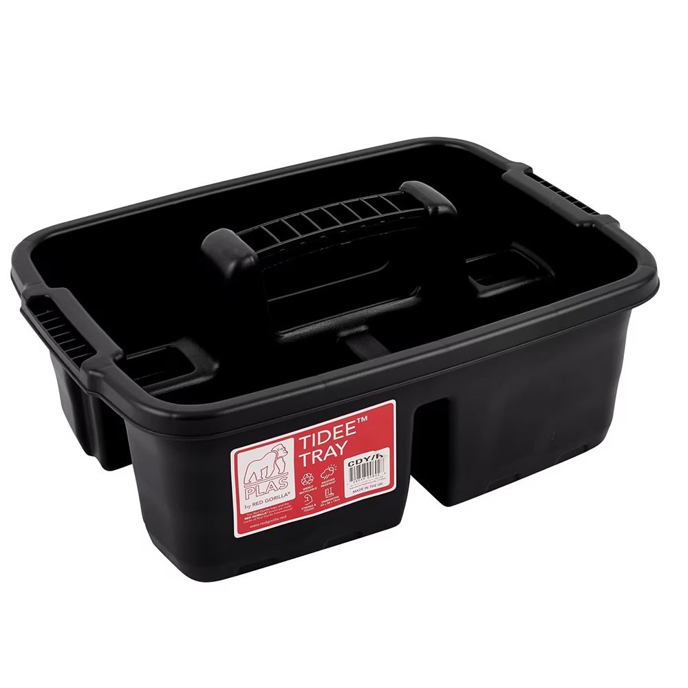 Red Gorilla - Tidee Plastic Tote Tray - Black