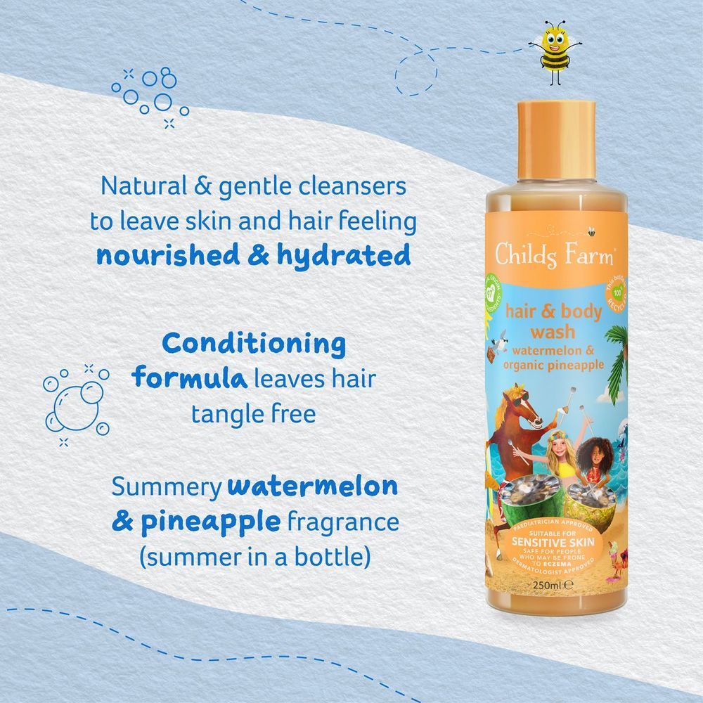 Childs Farm - Hair & Body Wash Watermelon Pineapple 250 ml