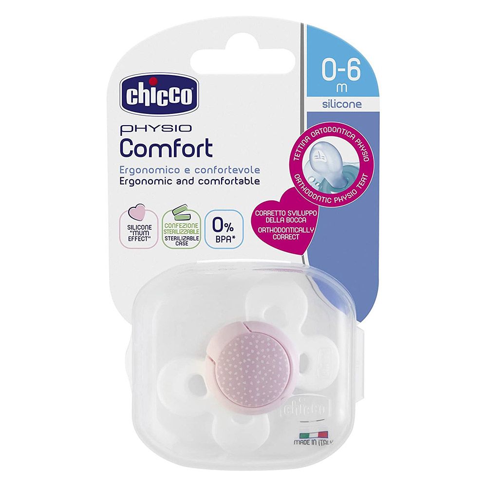 Chicco - Physioforma Comfort Silicone Pacifier 0-6m - Pink