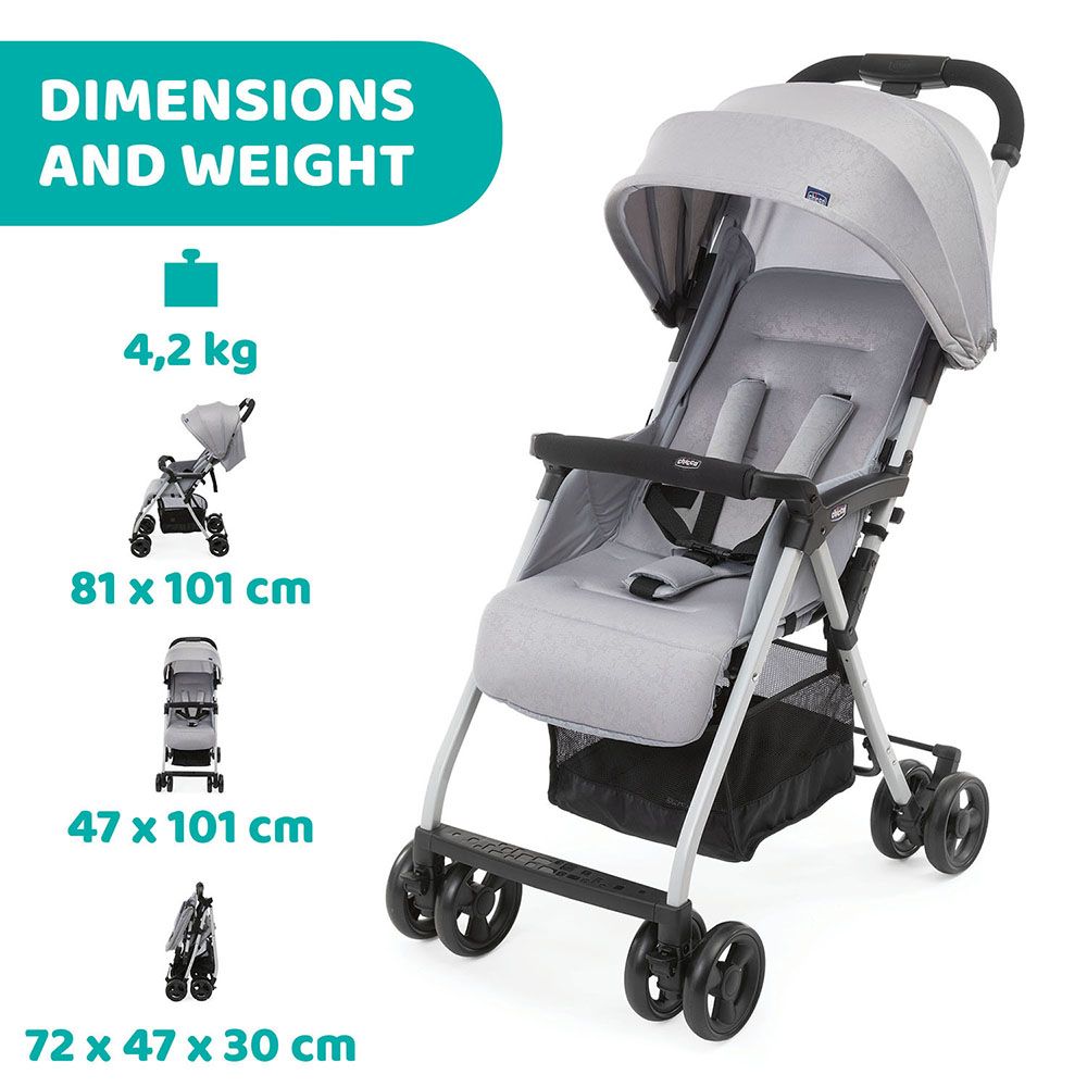 Chicco - Ohlala 3 Stroller - Grey Mist