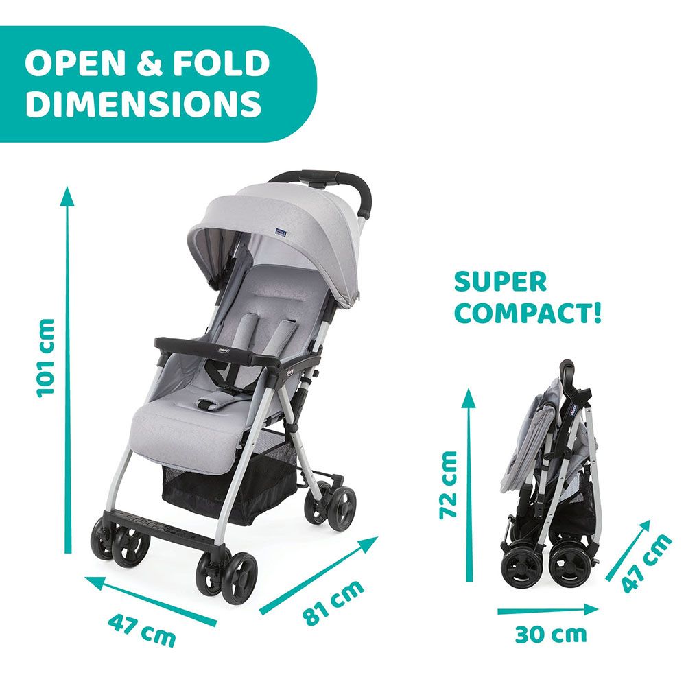 Chicco - Ohlala 3 Stroller - Grey Mist