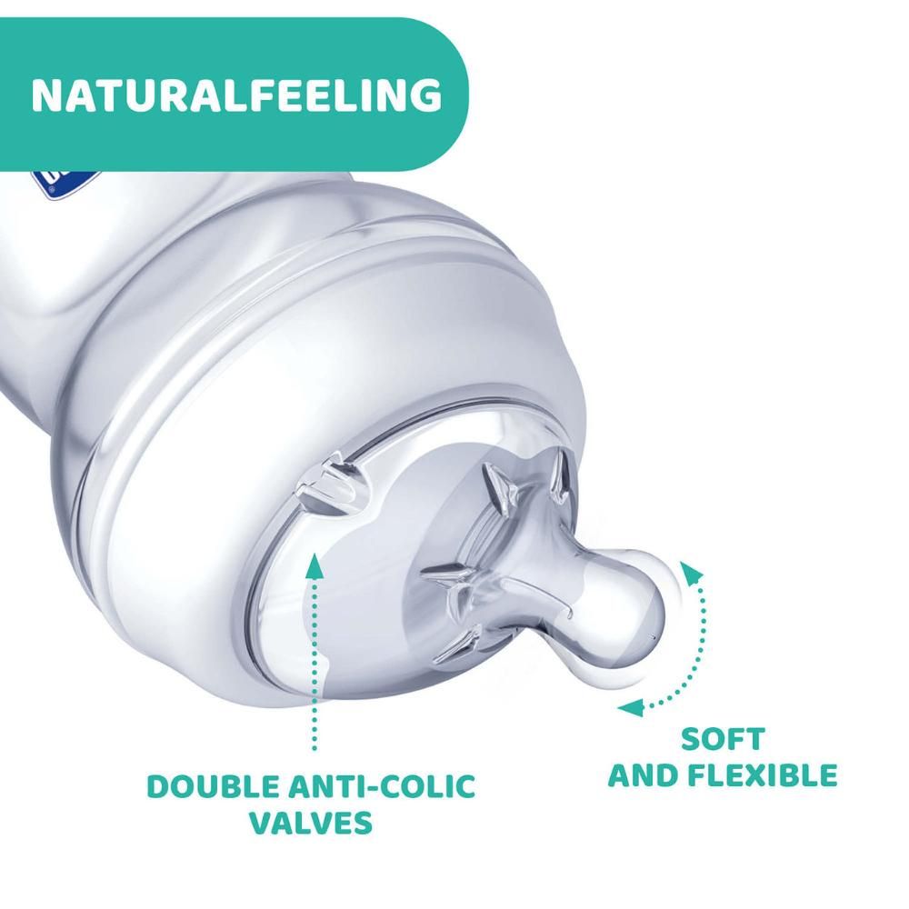 Chicco - NaturalFeeling Teat 2m+ Medium Flow Silicone