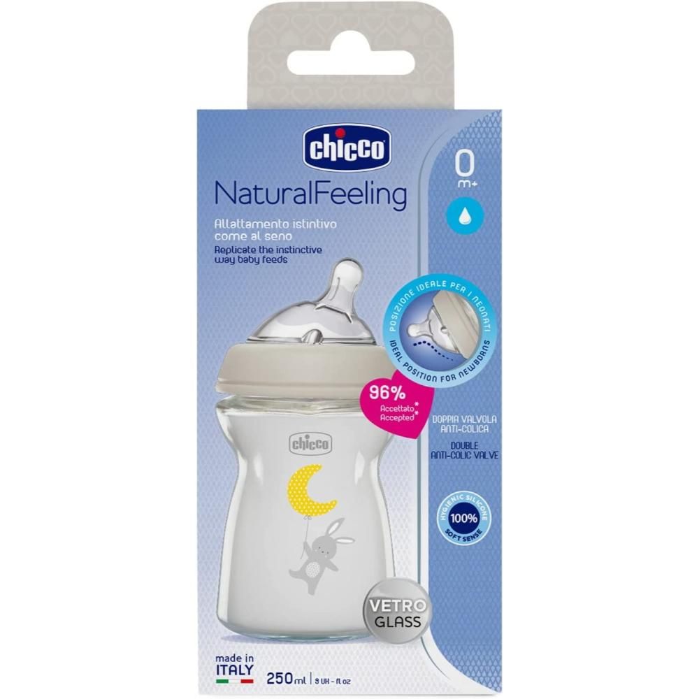 Chicco - Natural Feeling Silicone Bottle Slow Flow 250ml