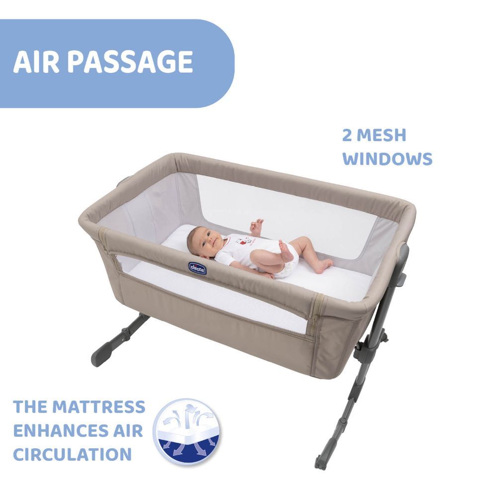 Chicco - Next2Me Essential Co-sleeping Crib - Dune Re_Lux