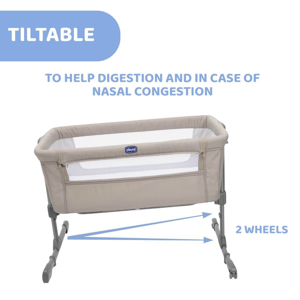 Chicco - Next2Me Essential Co-sleeping Crib - Dune Re_Lux