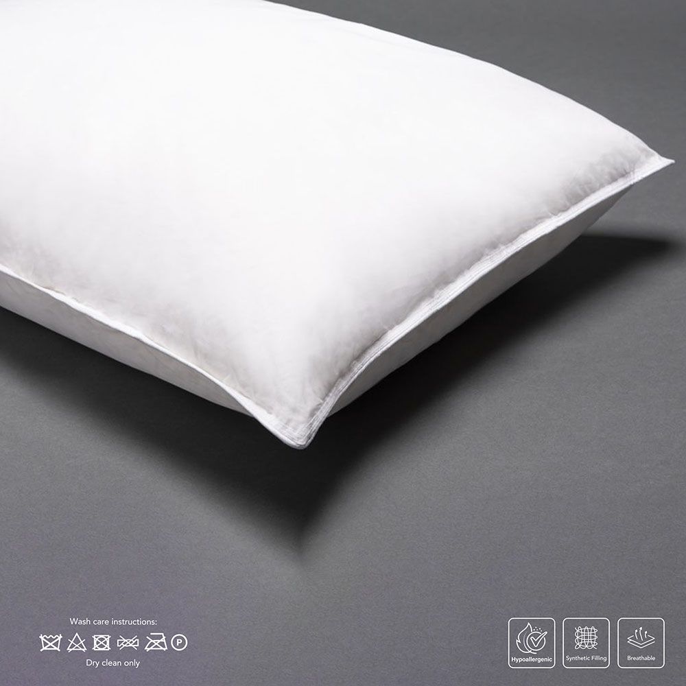 Cotton Home - Super soft Vacuum Pressed Pillow - 50x75cm - Pack of 2 - White