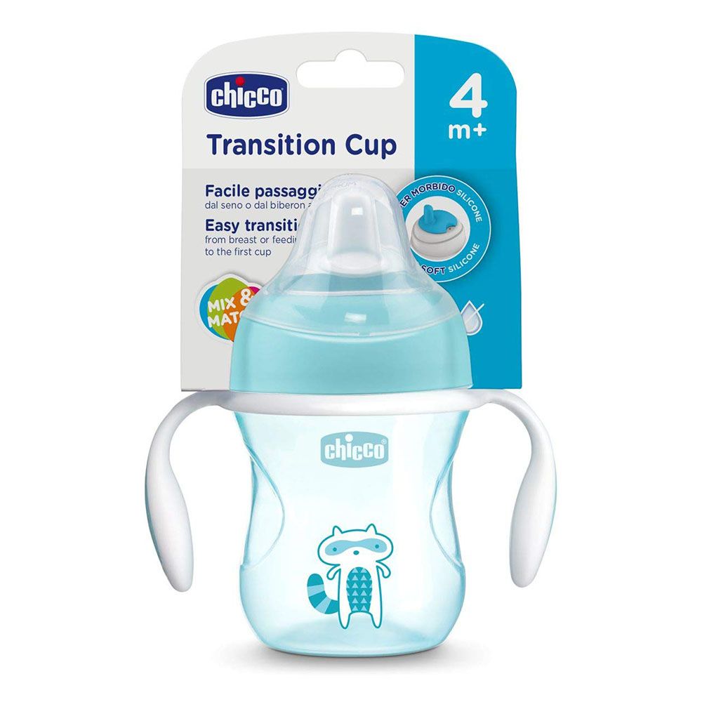 Chicco - Spill Free Transition 4m+ Cup 200ml - Light Blue