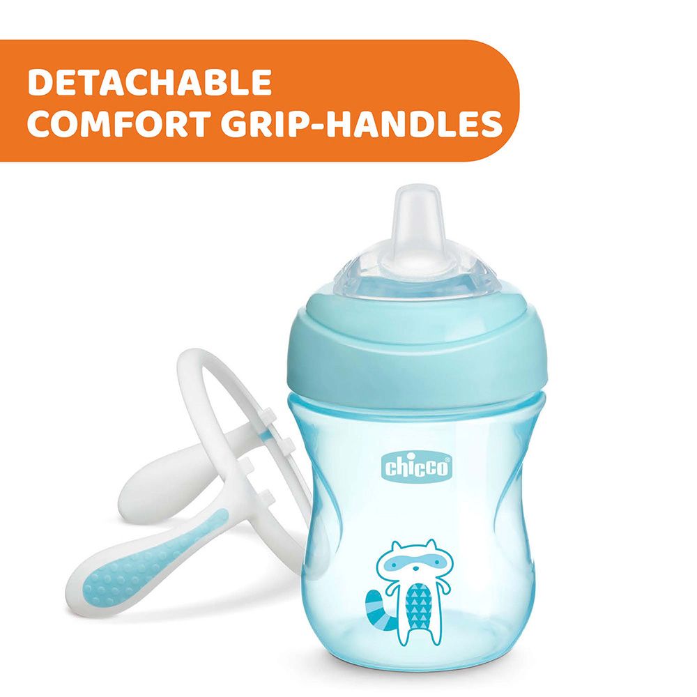 Chicco - Spill Free Transition 4m+ Cup 200ml - Light Blue