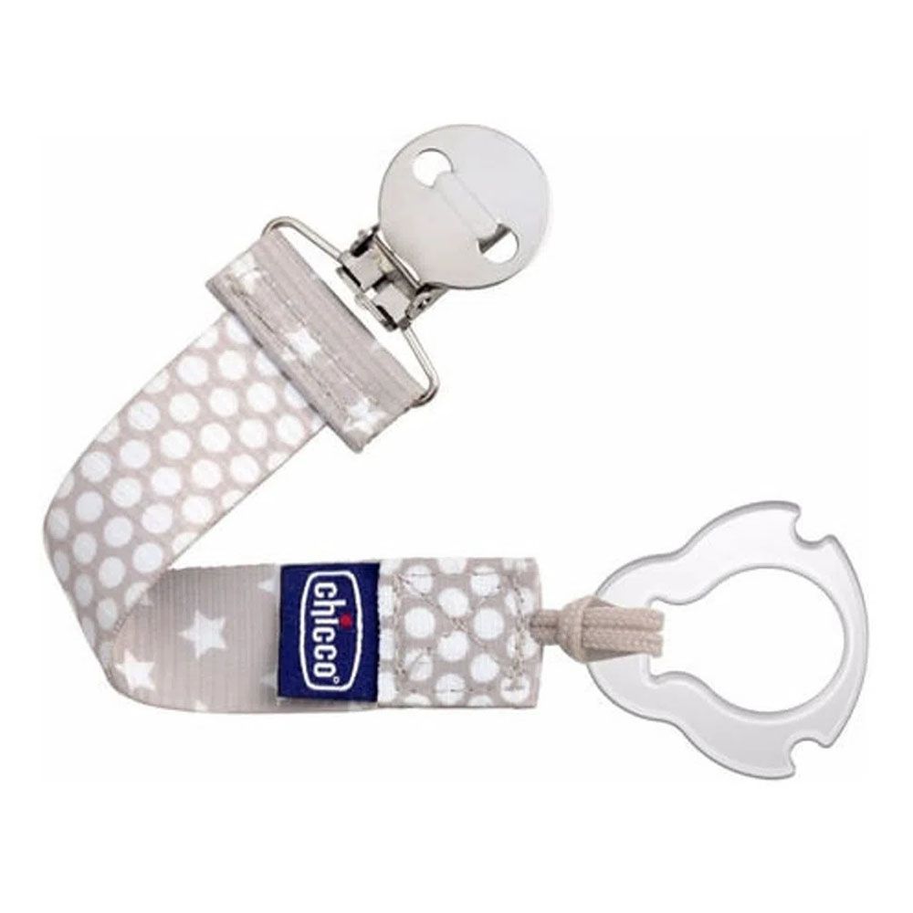 Chicco - Fashion Pacifier Clip - Silver