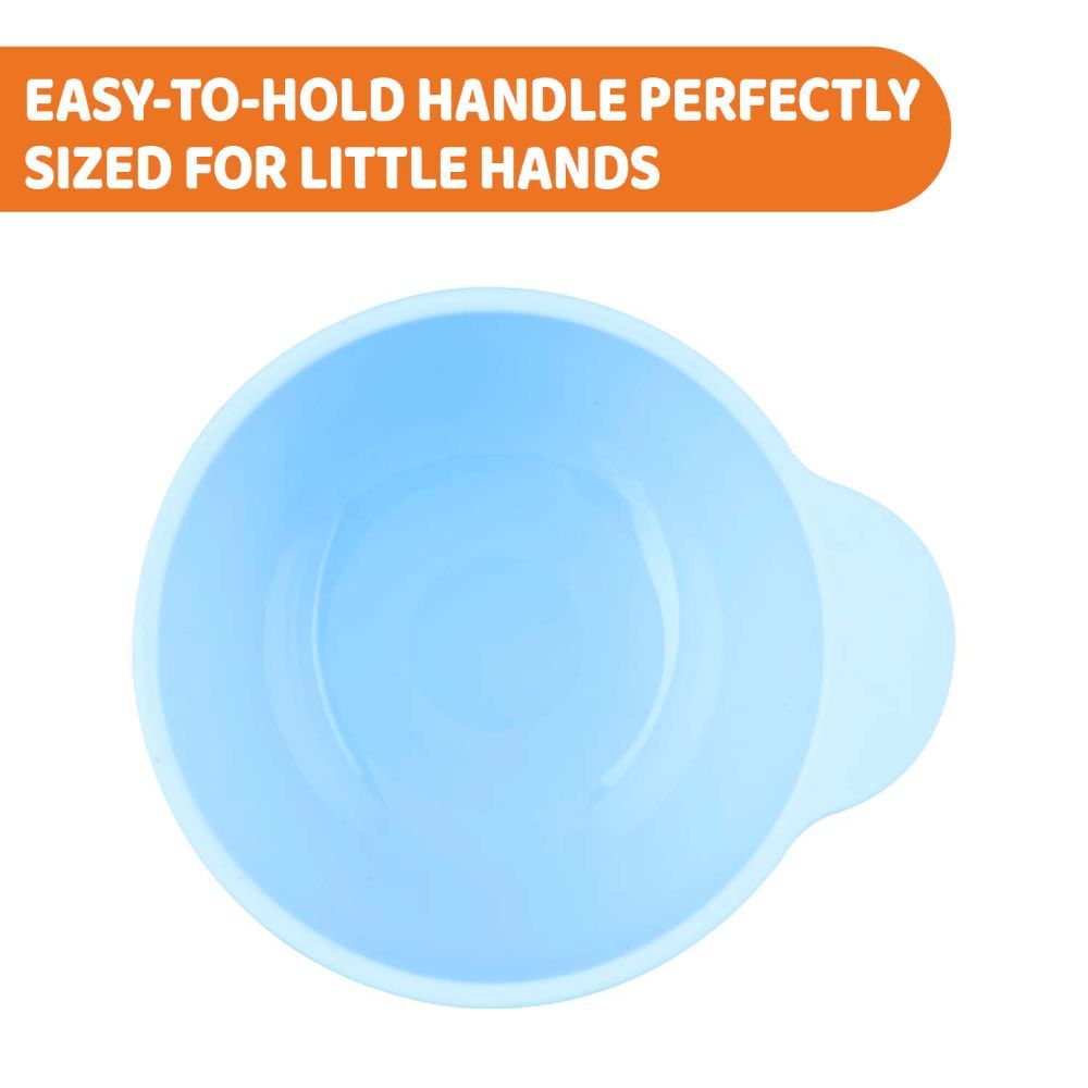 Chicco - Easy Bowl Silicone - Light Blue