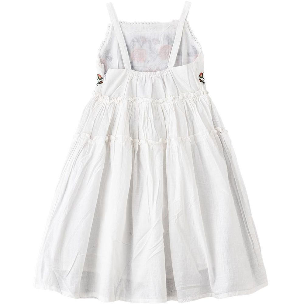 Jelliene - AOP Woven Dress - White_8-9Y