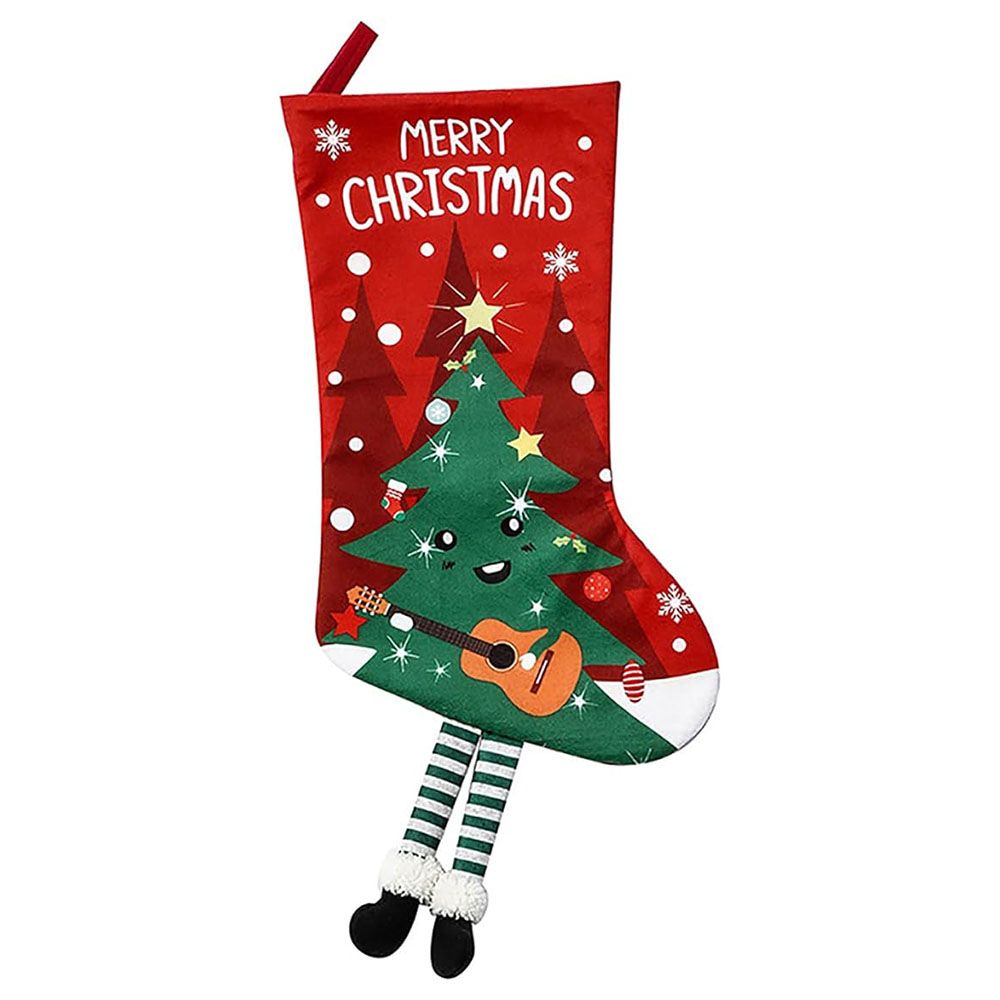 Brain Giggles - Classic Long Style Christmas Stocking - Christmas Tree