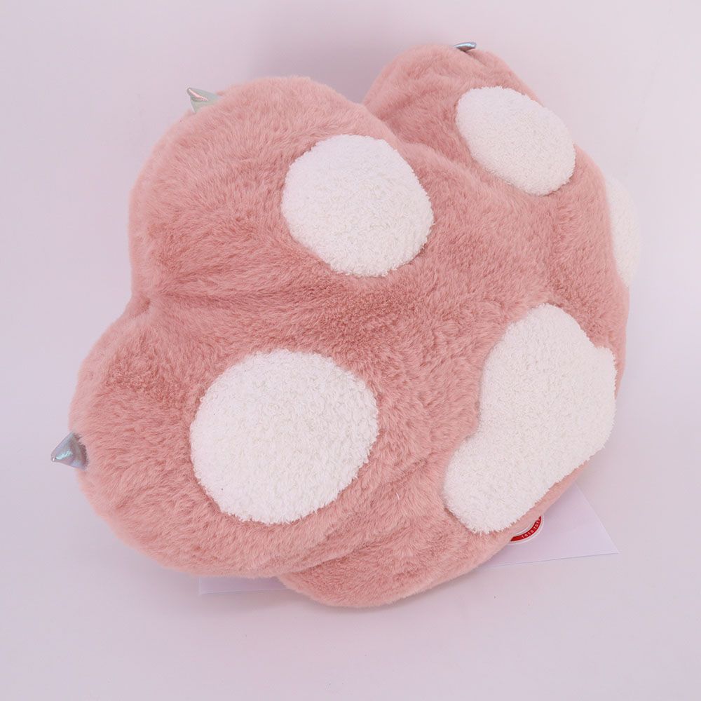 Toto Toys - Plush Cushion - Paw Shaped - Pink - 30 cm