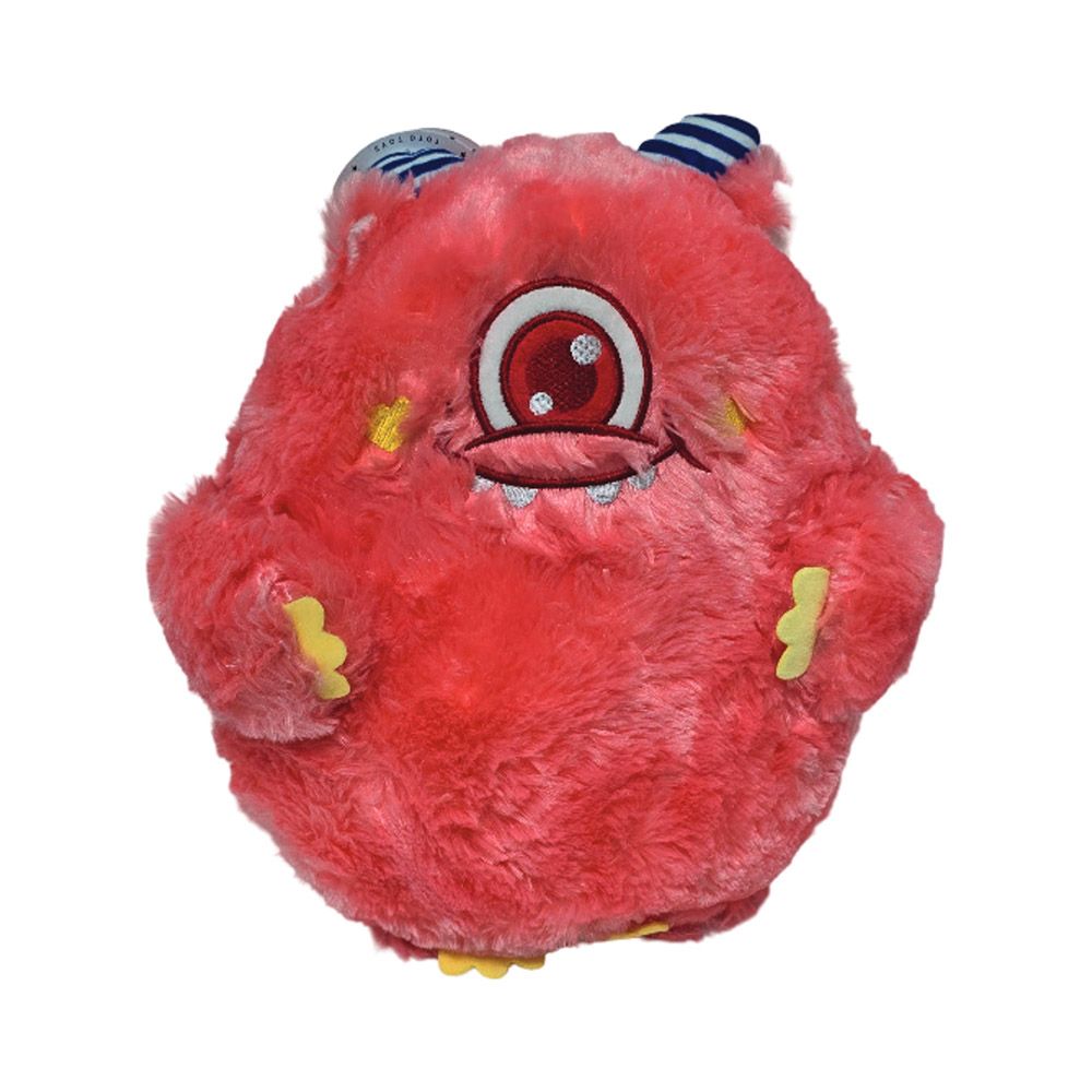 Toto Toys - Plush Cushion - Monster - Pink - 40 cm