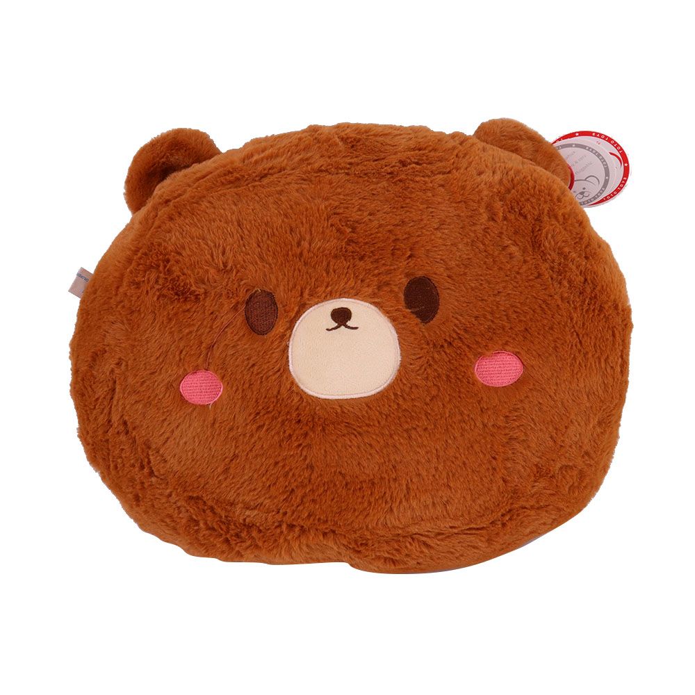 Toto Toys - Plush Cushion - Teddy Bear - Brown - 40 cm