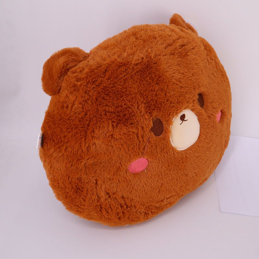 Toto Toys - Plush Cushion - Teddy Bear - Brown - 40 cm