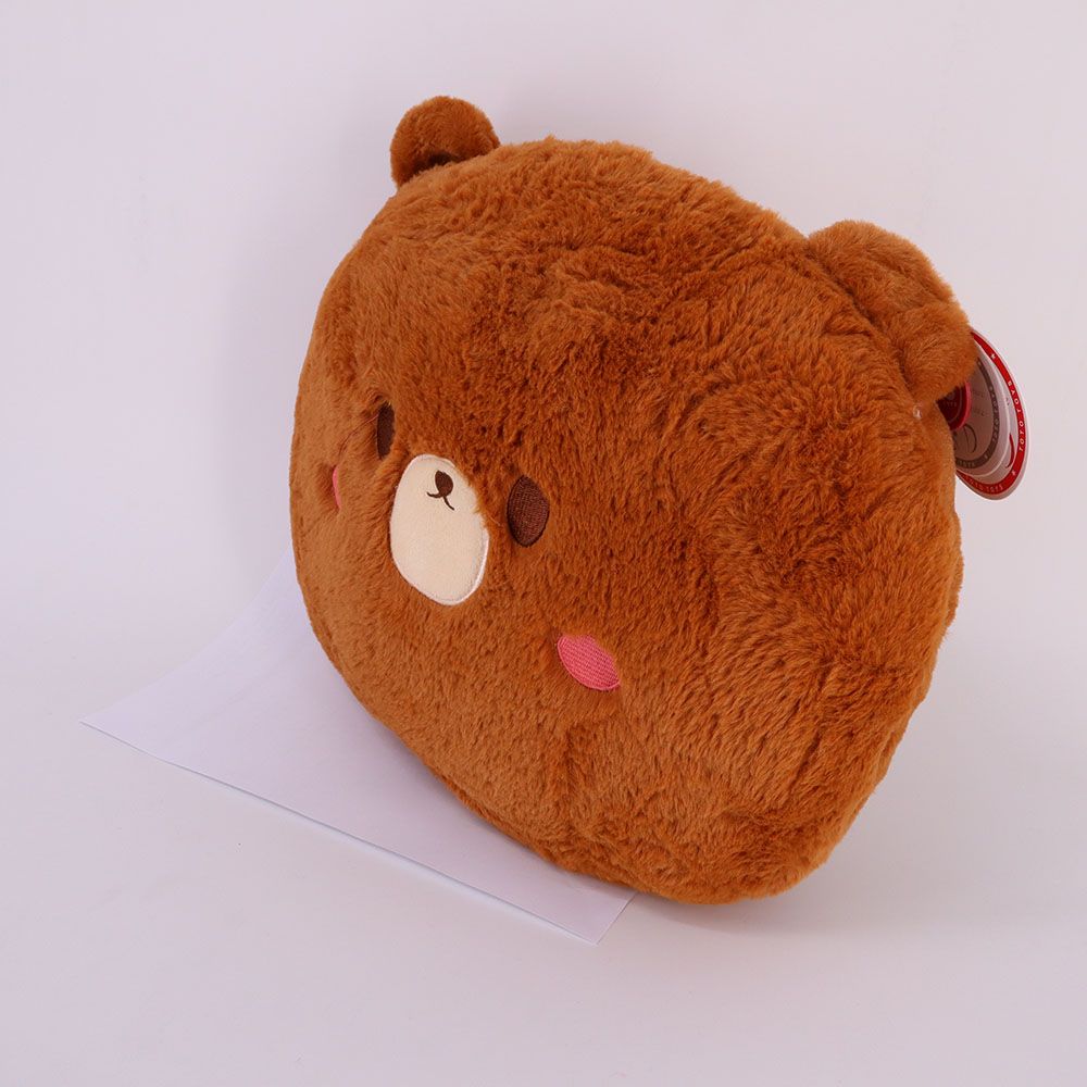 Toto Toys - Plush Cushion - Teddy Bear - Brown - 40 cm