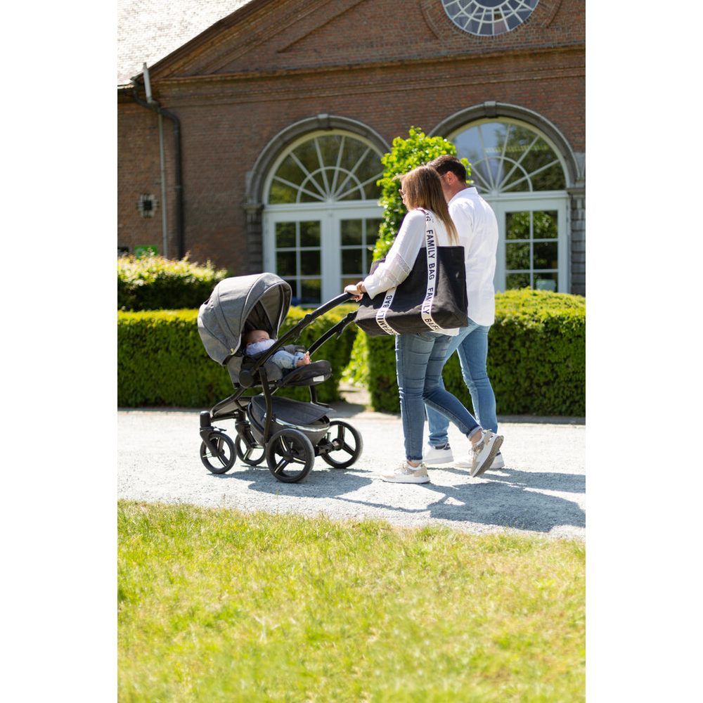 Childhome - Signature Canvas Family Bag - Black