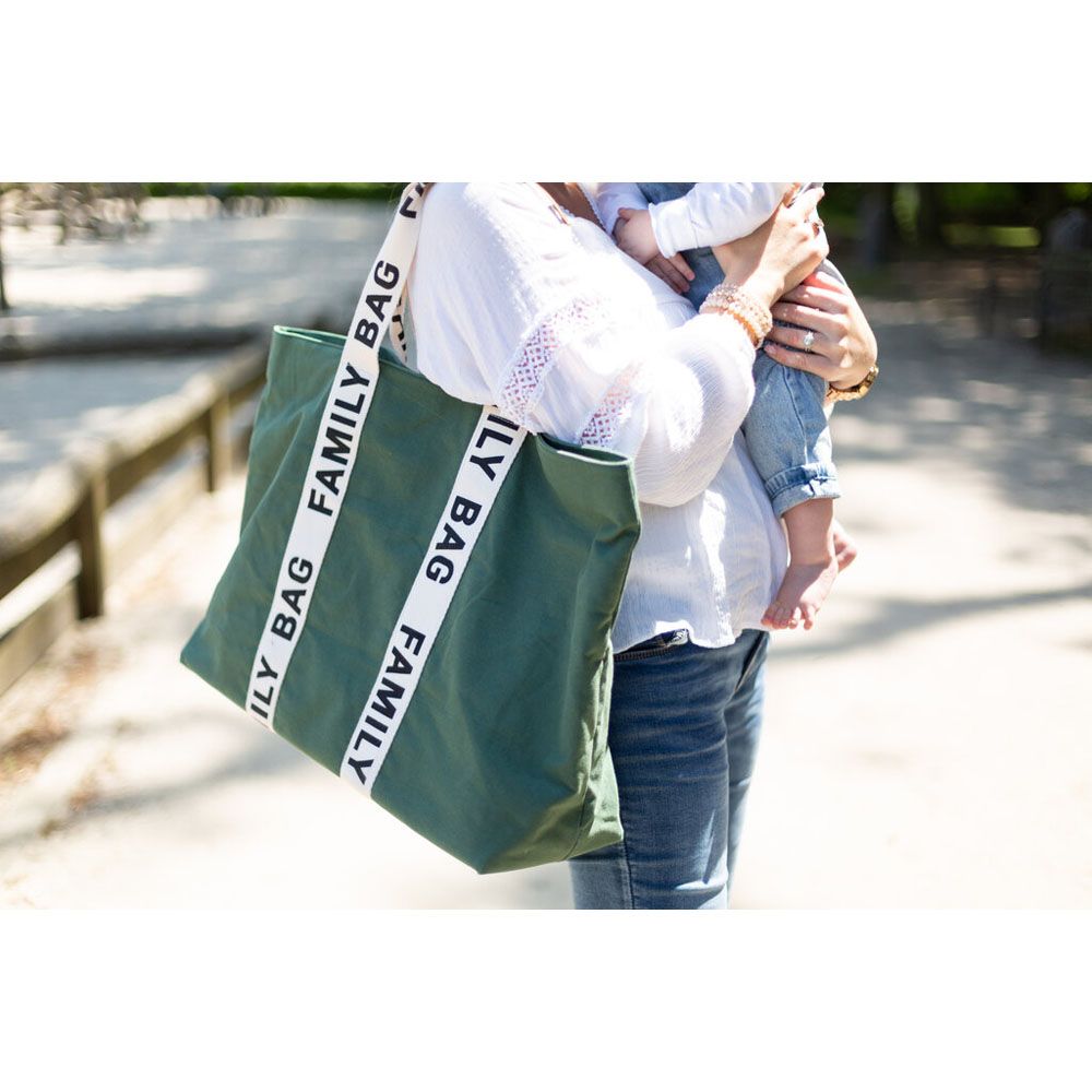 Childhome - Signature Canvas Family Bag - Green