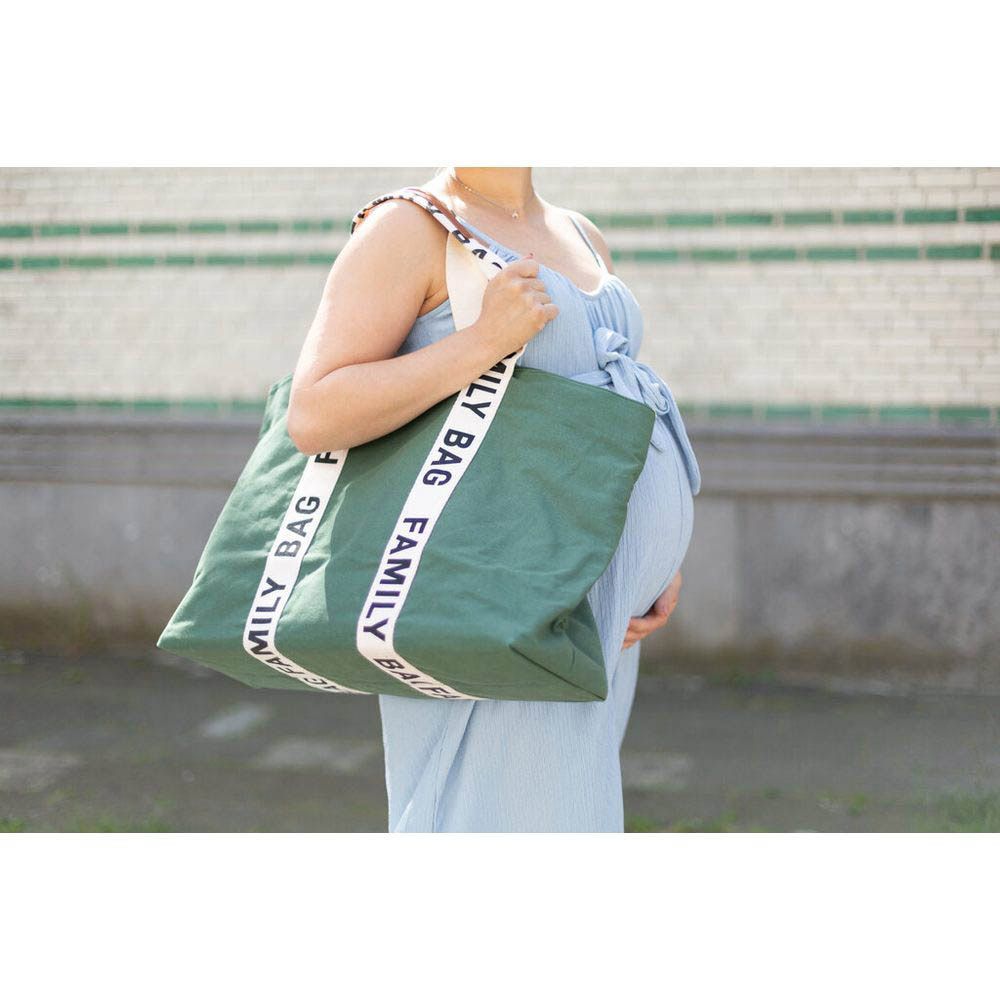 Childhome - Signature Canvas Family Bag - Green