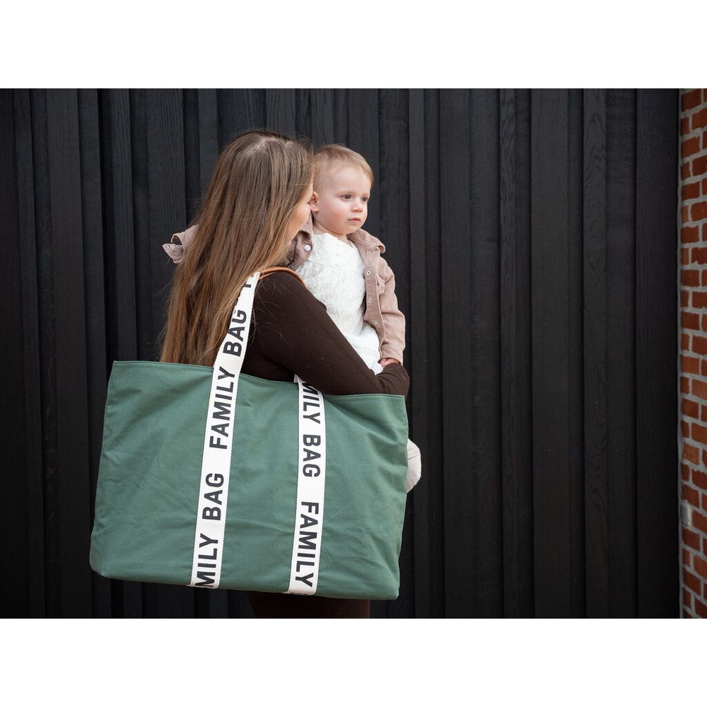 Childhome - Signature Canvas Family Bag - Green