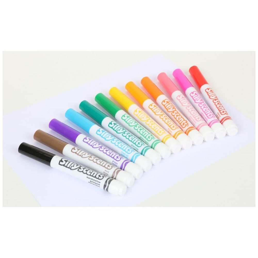 Crayola - Silly Scents Broad Line Scented Markers - 12pcs