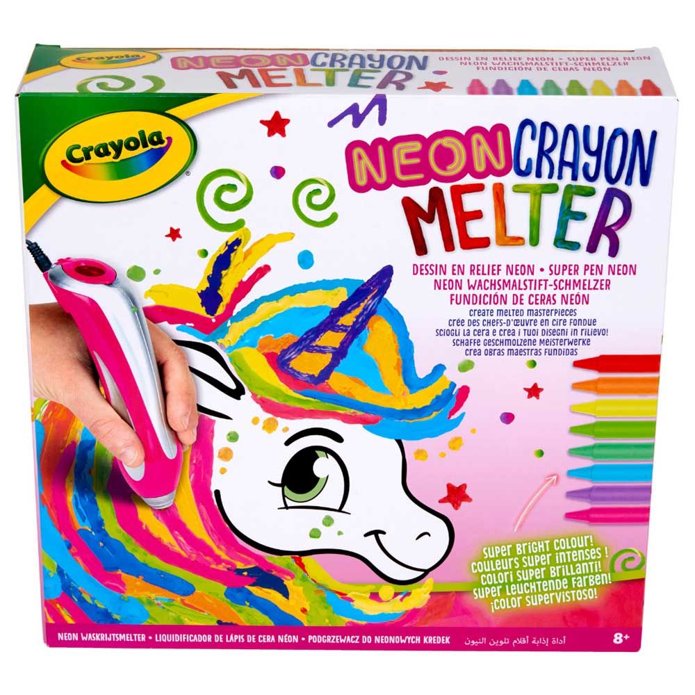 Crayola - Unicorn Style Neon Crayon Melter Tween Craft Kit