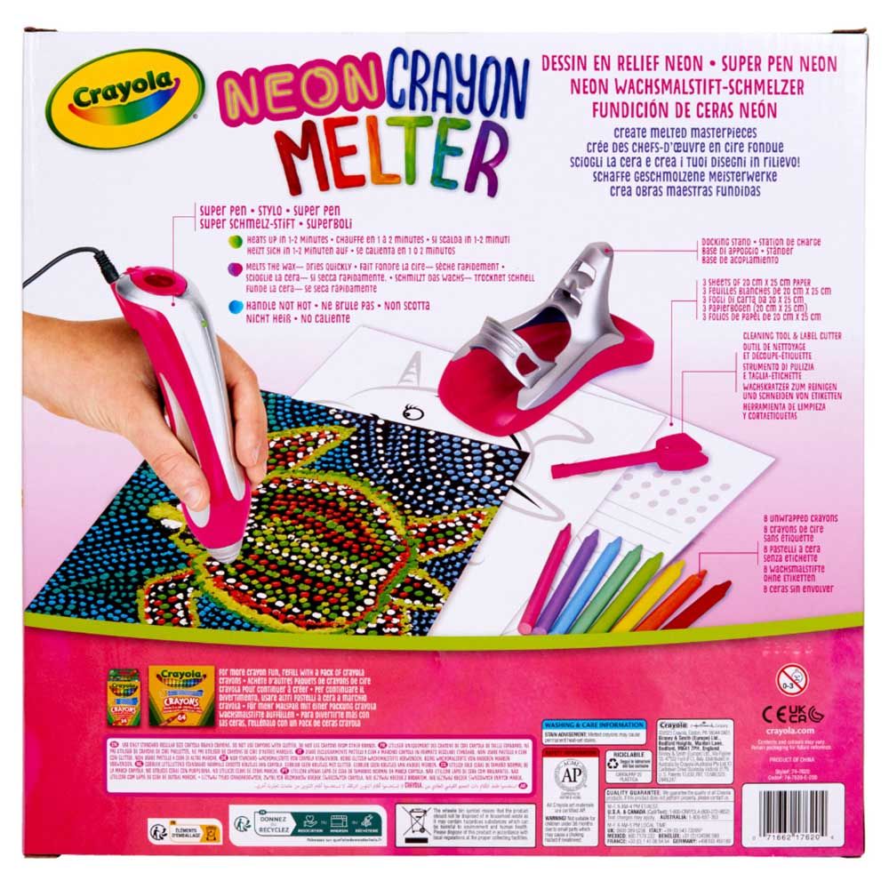 Crayola - Unicorn Style Neon Crayon Melter Tween Craft Kit