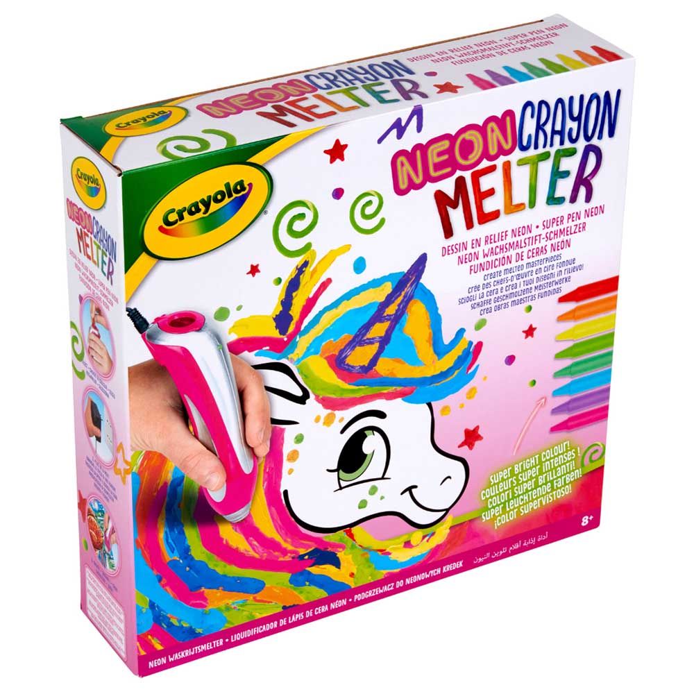 Crayola - Unicorn Style Neon Crayon Melter Tween Craft Kit