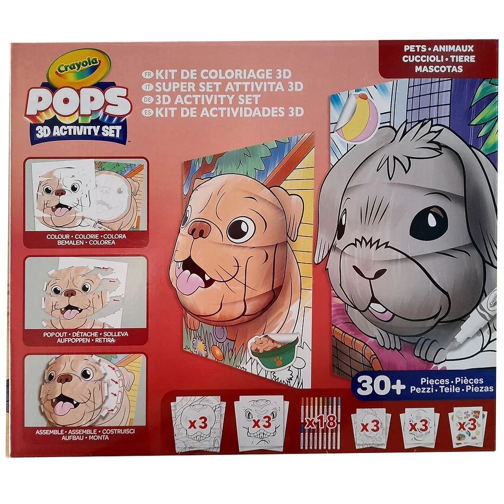 Crayola - Pops Super 3D Activity Set - Pets