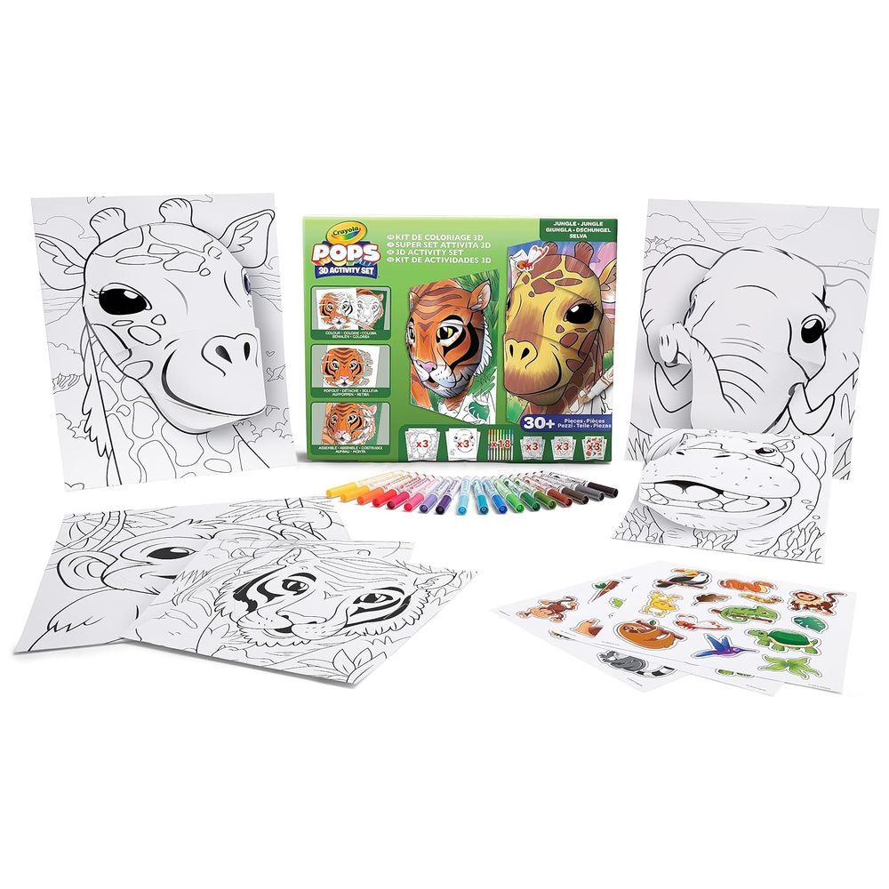 Crayola - Pops Super 3D Activity Set - Jungle