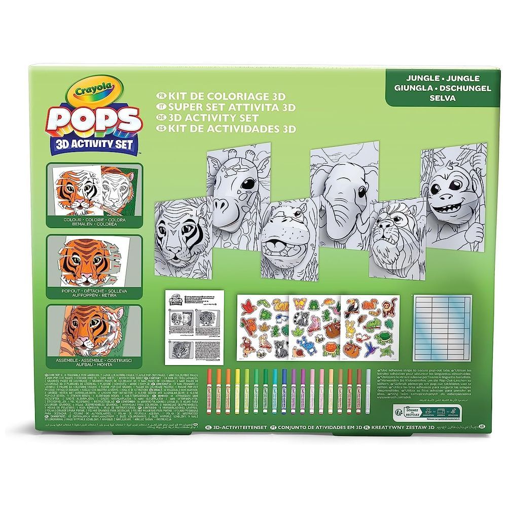 Crayola - Pops Super 3D Activity Set - Jungle