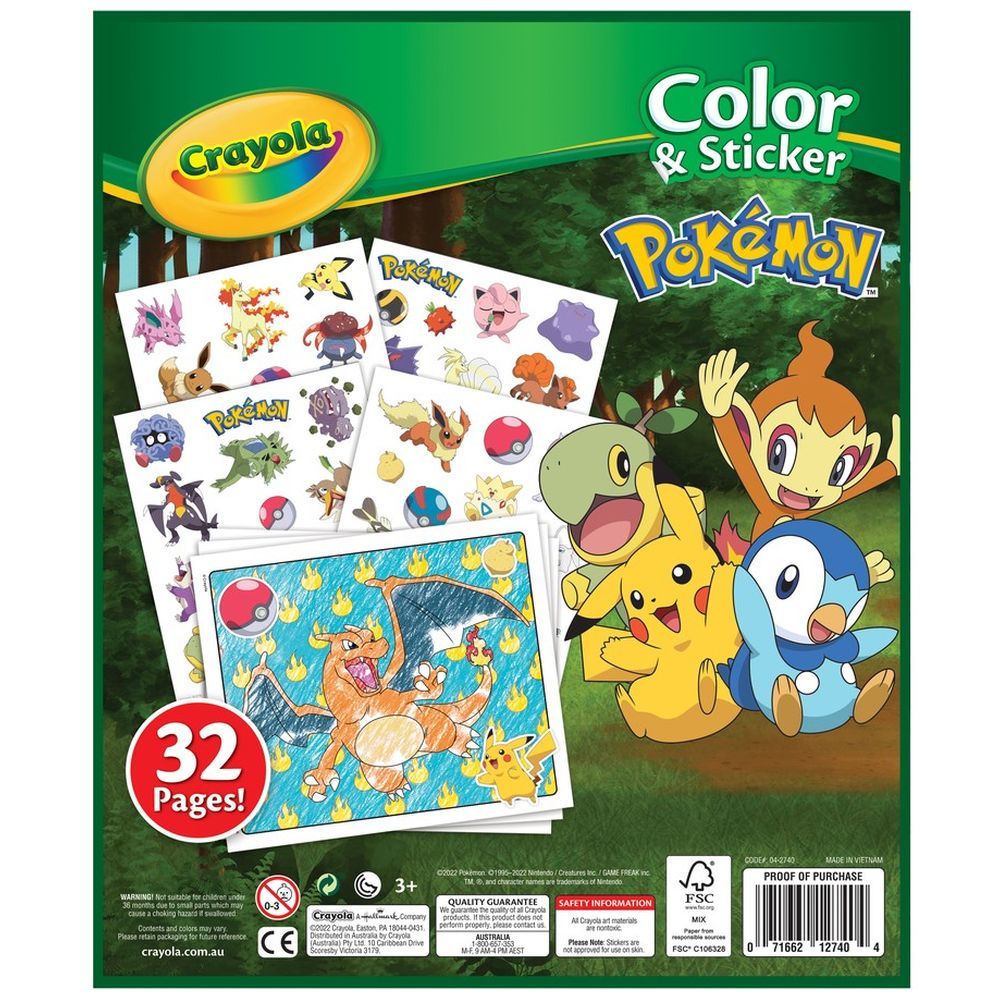 Crayola - Pokemon Colouring and Activity Album