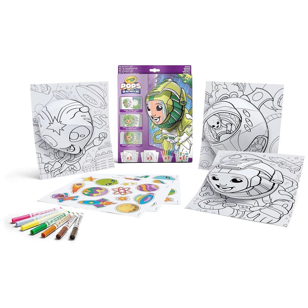 Crayola - Pops 3D Colouring Kit - Space