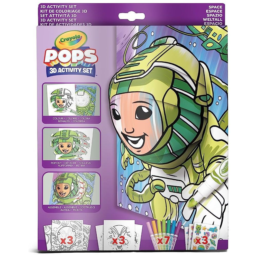 Crayola - Pops 3D Colouring Kit - Space