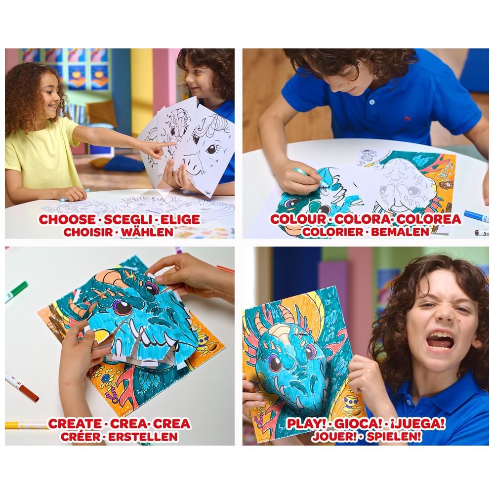 Crayola - Pops 3D Colouring Kit - Dinos