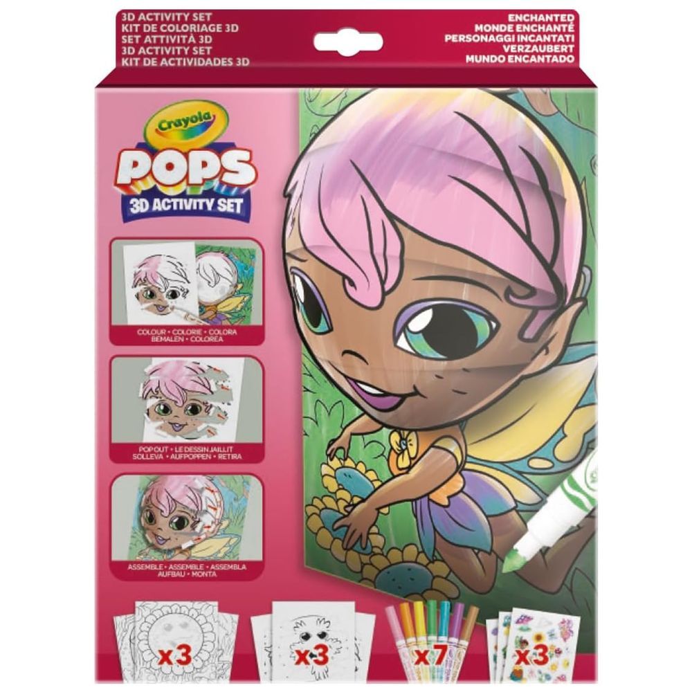 Crayola - Pops 3D Colouring Kit - Enchanted