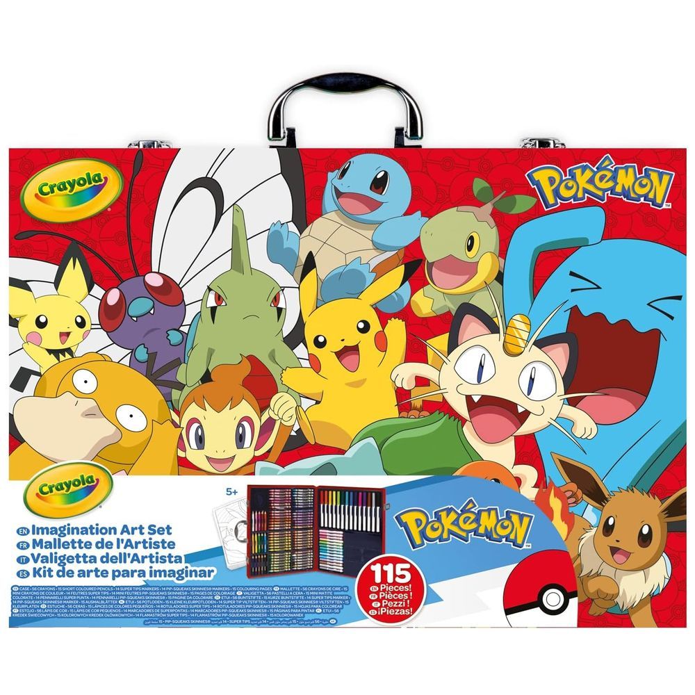 Crayola - Pokemon Creative Art Set Case